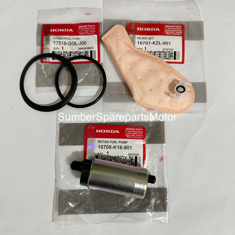 Rotak Dinamo + Filter Fuel Pump + Oring Fuel Pump Honda Beat Fi Beat Esp Scoopy Fi Vario 110 Fi Esp