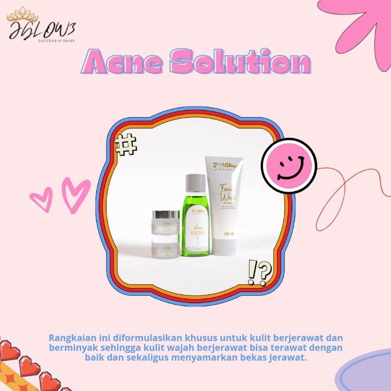 JGLOW PAKET ACNE/JGLOW ORIGINAL/JGLOW SKINCARE/JGLOW WAJAH