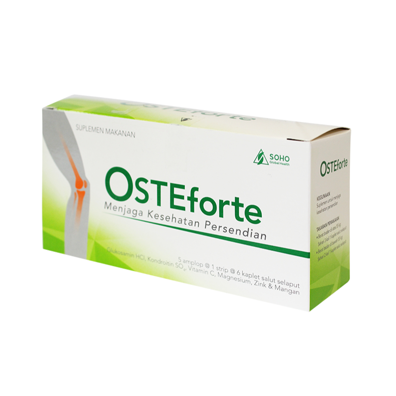 Oste Forte Box 30's Kaplet Soho - Glucosamine / Vitamin Sendi / Suplemen Kesehatan Persendian