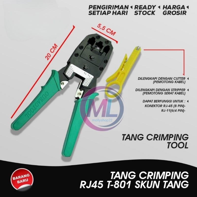 Crimping Tool RJ45 CAT5 / CAT6 TANG Crimping RJ11