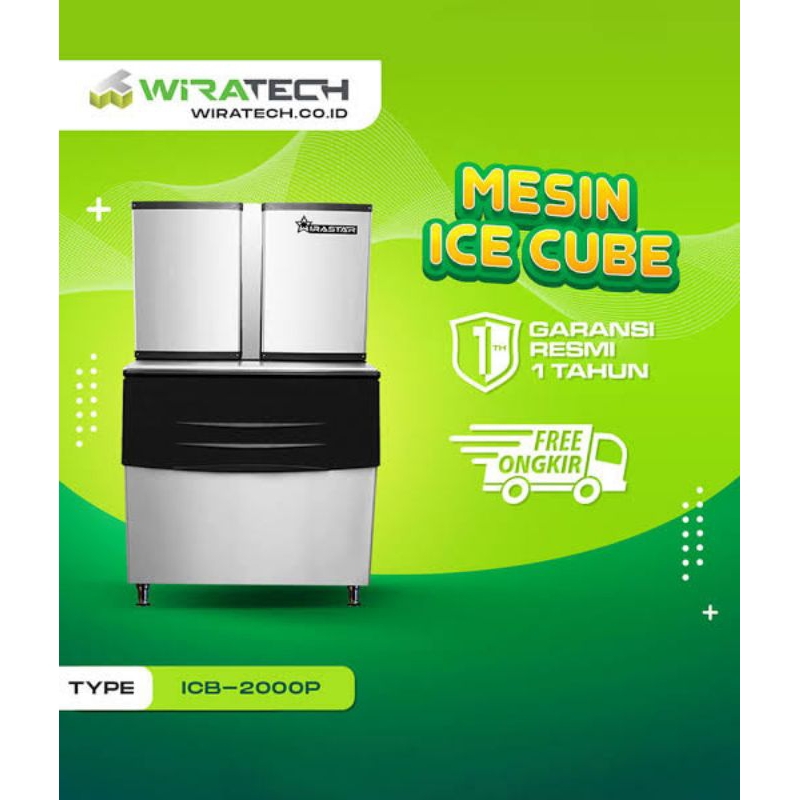 Mesin Ice ICB 2000P (909kg/hari) ice batu cube