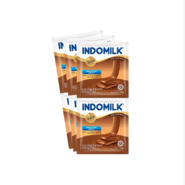 

Indomilk Susu Kental Manis Coklat Sachet Isi 6 x 40 / 37 Gram