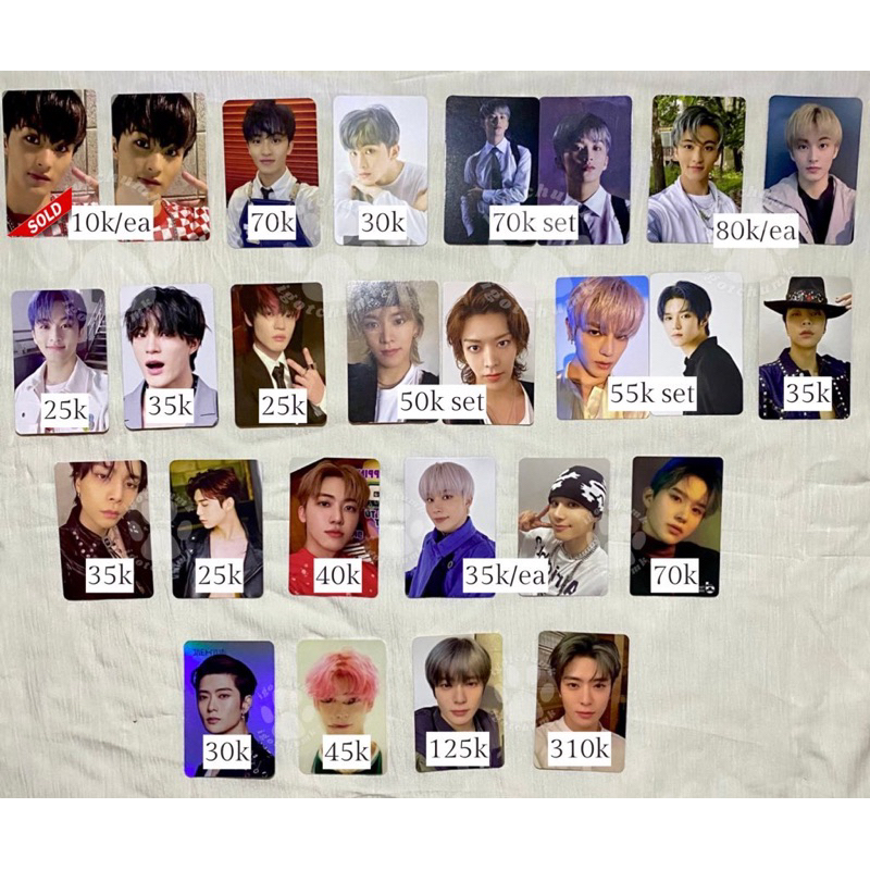 Photocard aab nct 127 dream mark jeno chenle yuta taeyong johnny jaemin jungwoo jaehyun jumatan jaej