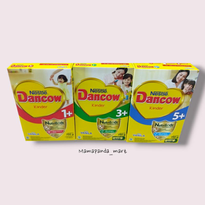DANCOW 1+/ DANCOW 3+/DANCOW 5+ 750G/SUSU PERTUMBUHAN/SUSU FORMULA MADU/VANILA/COKLAT 750G