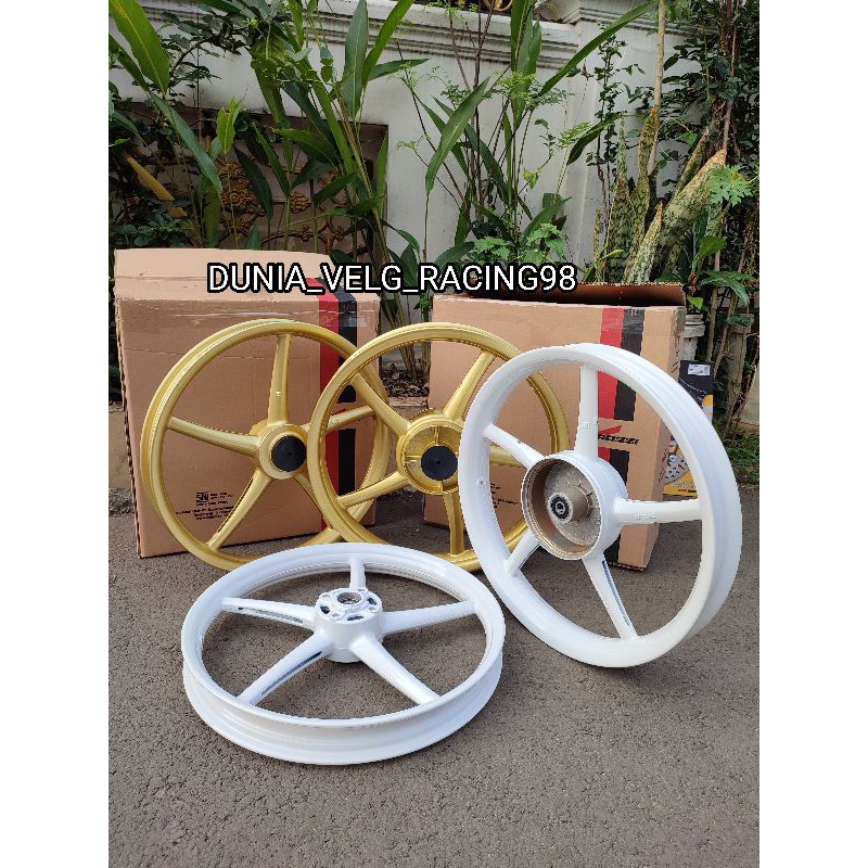 VELG/PELAK RACING V ROSSI SANCA MODEL RCB PALANG 5 GOLD JUPITER MX OLD/VEGA R NEW/VEGA ZR/JUPITER Z1