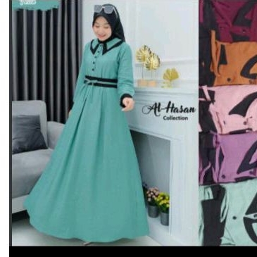 gamis sabuk lepas pasang