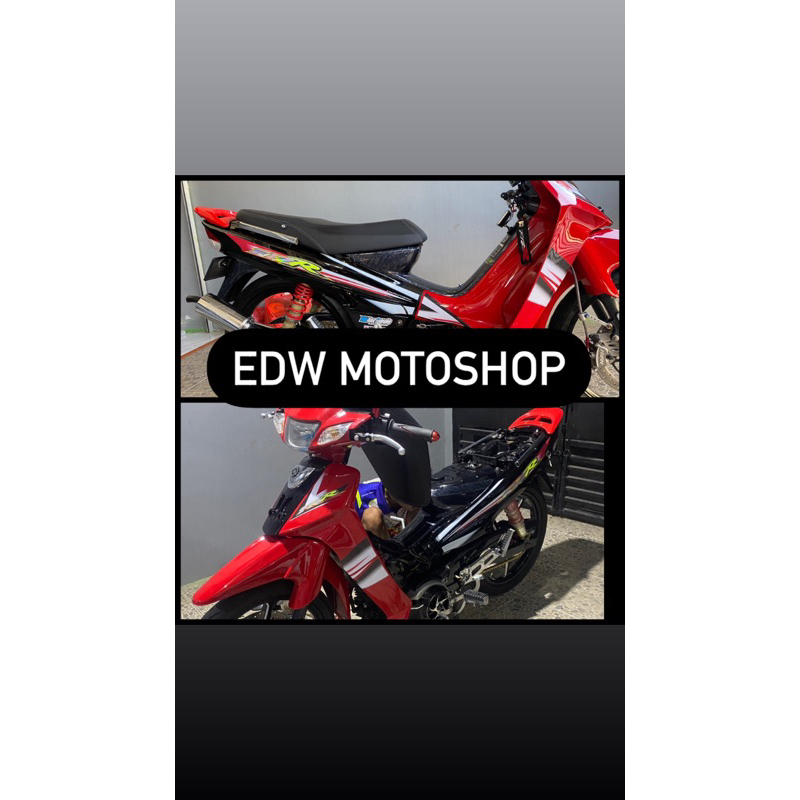 STRIPING FIZR CISTOM MERAH HITAM