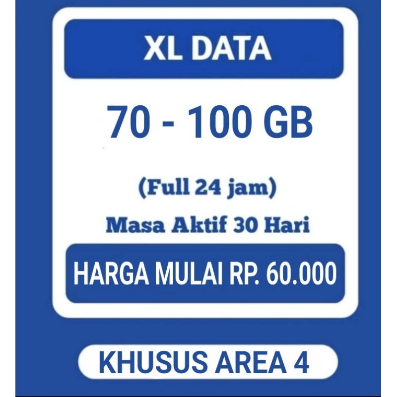 Paket akrab xl 70 - 100 GB