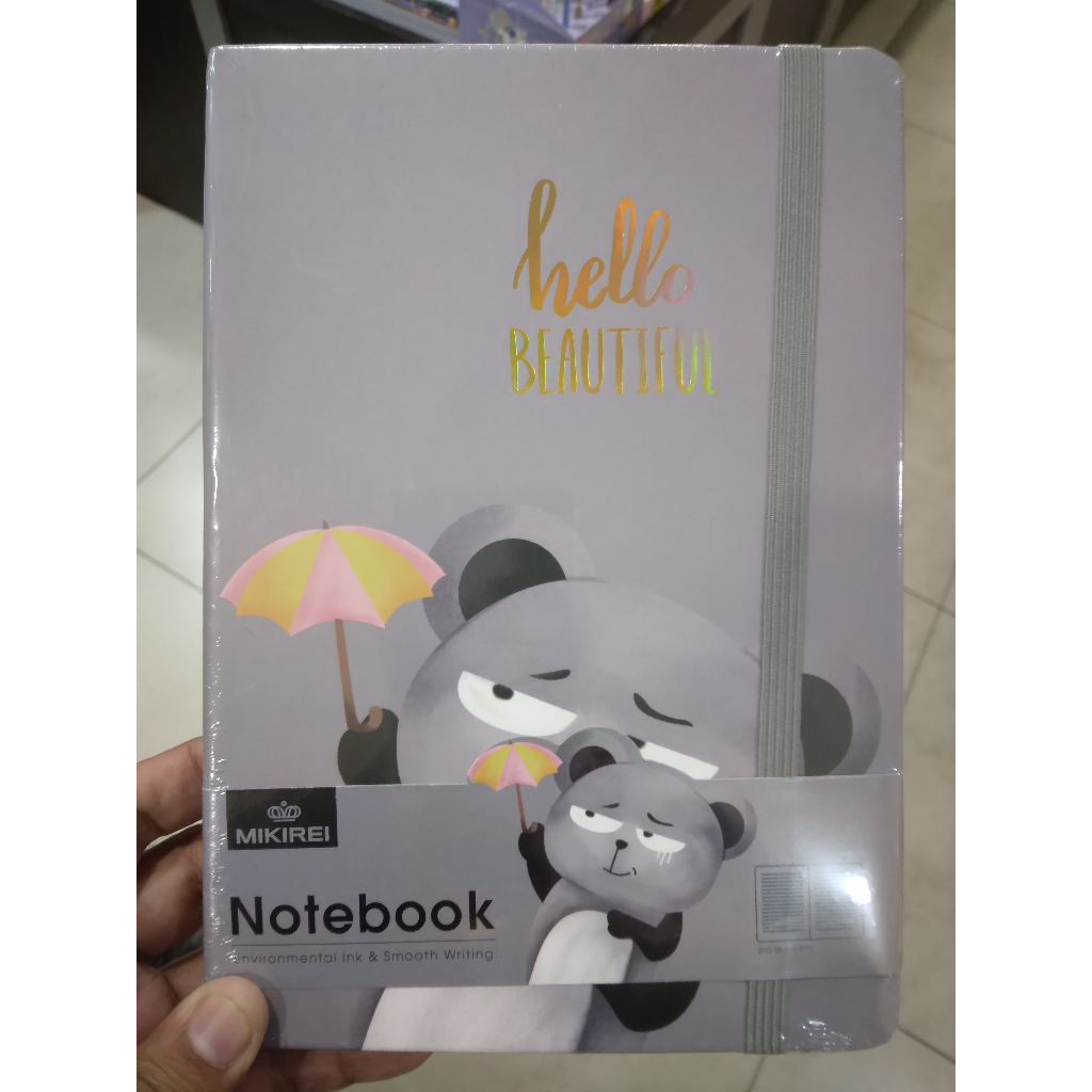 

MIKIREI NOTEBOOK HARDCOVER A5 HAPPY FUN ANIMAL SERIES BG11481