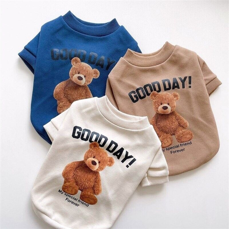 Baju Anjing Model Teddy Bear Lucu Bahan Tebal