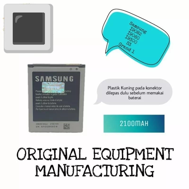 Batre Baterai Samsung Galaxy Grand Duos/19082/Grend Neo Battery