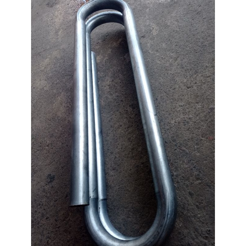 RK pipa lilitan knalpot 3 putaran 80 cm bahan galvanis