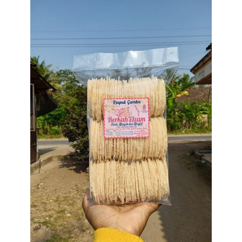 

krupuk gambir gurih jajanan khas blitar | camilansehatenak