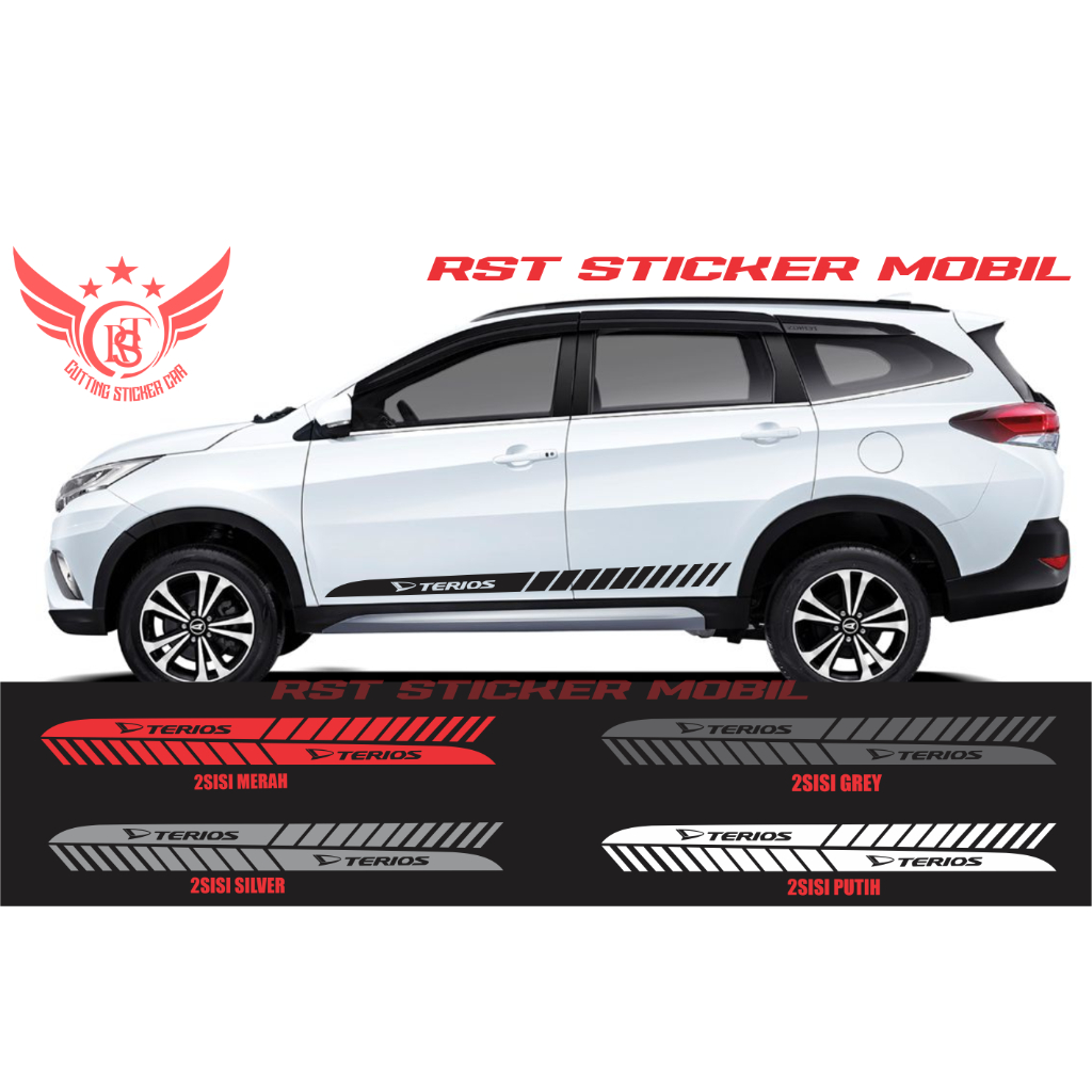 PROMO STICKER STIKER LIST BODY SAMPING MOBIL TERIOS CUTTING STICKER MOBIL DAIHATSU TERIOS