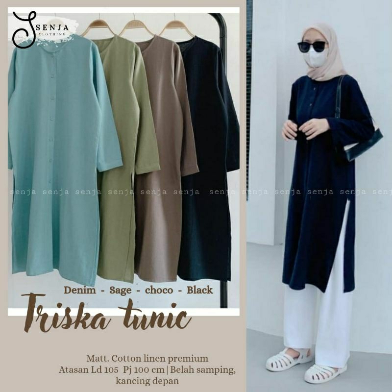 MOCA Triska Tunik Polos 105 SNJ Solo