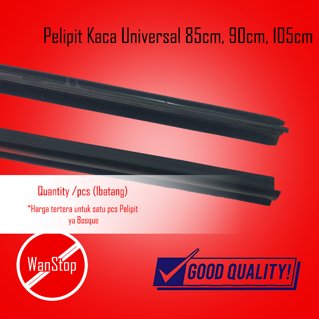 Pelipit Kaca Pintu Mobil Universal 85cm, 90cm, 105 cm