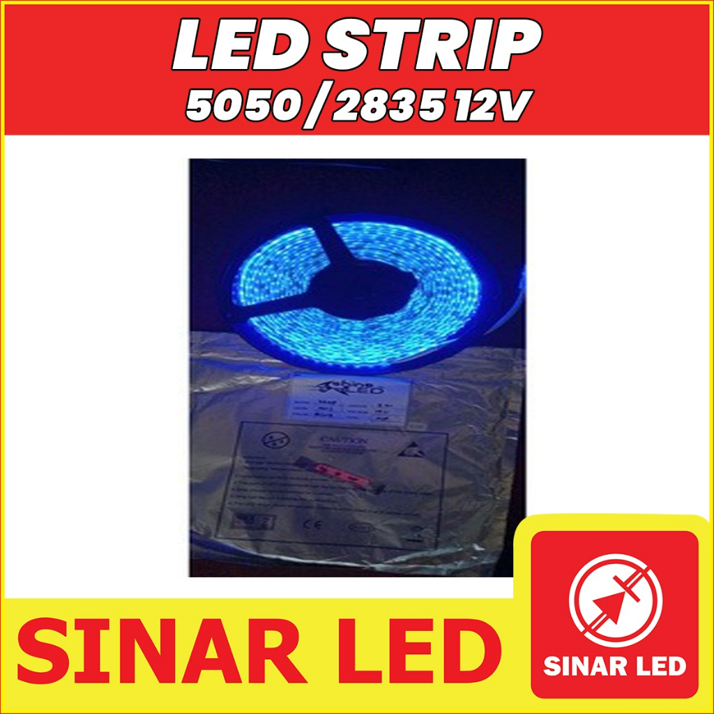 LED STRIP WATERPROOF & NON WATERPROOF 5050 / 2835 12V  Lampu Led strip 5050 1 roll led drop ceiling 