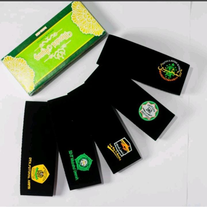 Peci Songkok Kopiah Custom Logo Pesantren Sekolah Madrasah Organisasi Dll Warna Hitam Merah Biru Hij