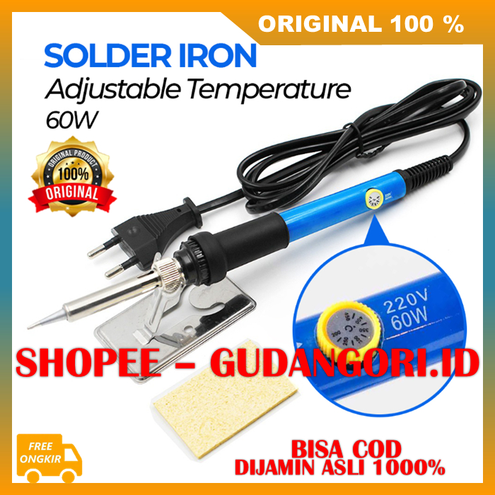 Solder Iron Multifungsi Solder Listrik Adjustable 60W ORIGINAL