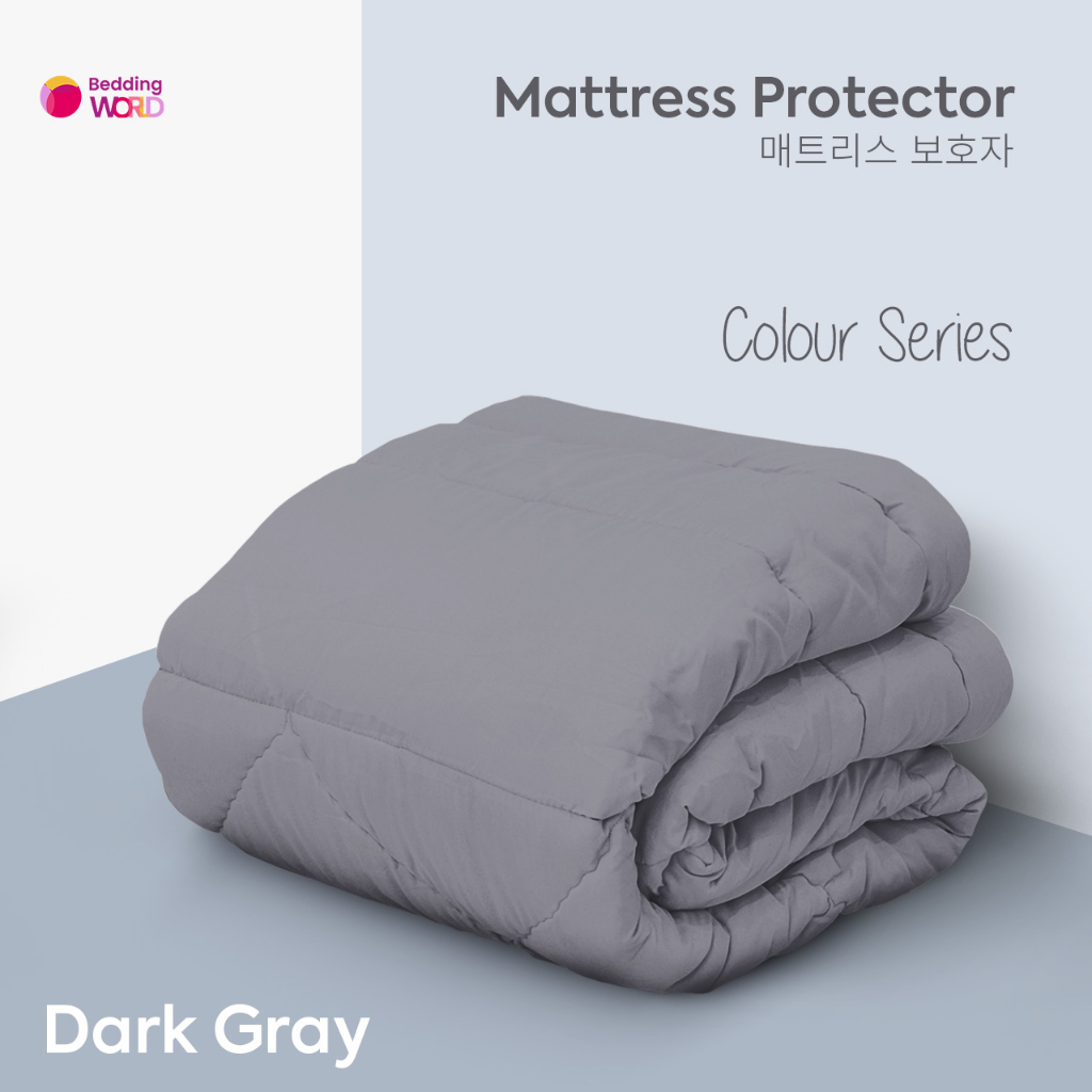 TOPPER MATRAS PROTECTOR PELINDUNG KASUR WARNA POLOS / ALAS KASUR 120X200 160X200 180X200 200X200