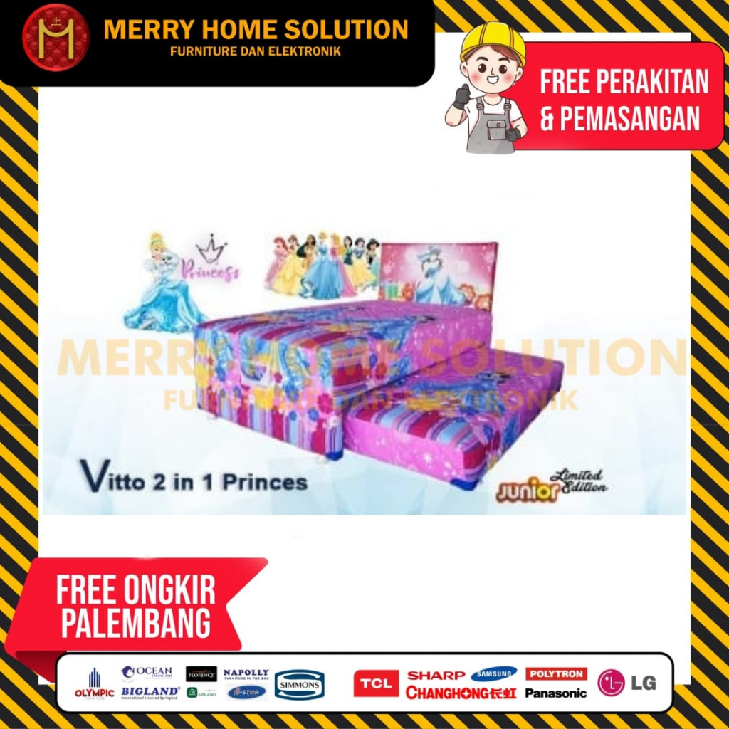 Bed aorong ocean vitto / bed sorong karakter / kasur sorong karakter 120x200