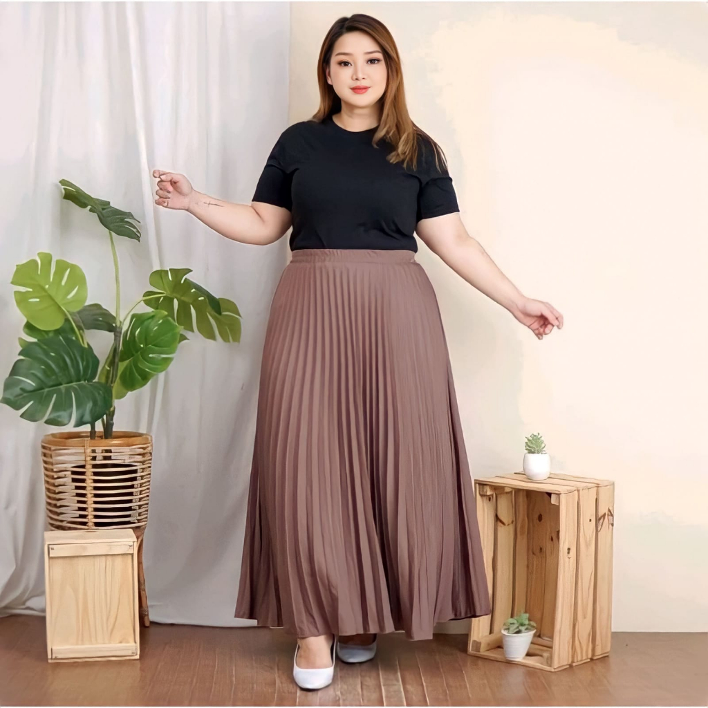 ROK PLISKET JUMBO Rok Plisket Hyget Ukuran Jumbo Super Premium Rok Dewasa Ori AURA