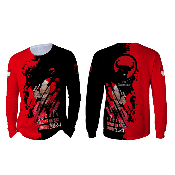 kaos baju jersey PDIP art 10 Fullprint 3D terbaru 2024