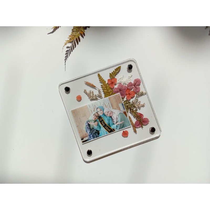 Akrilik Frame | Kado Unik | Dried Flower / Bunga Kering