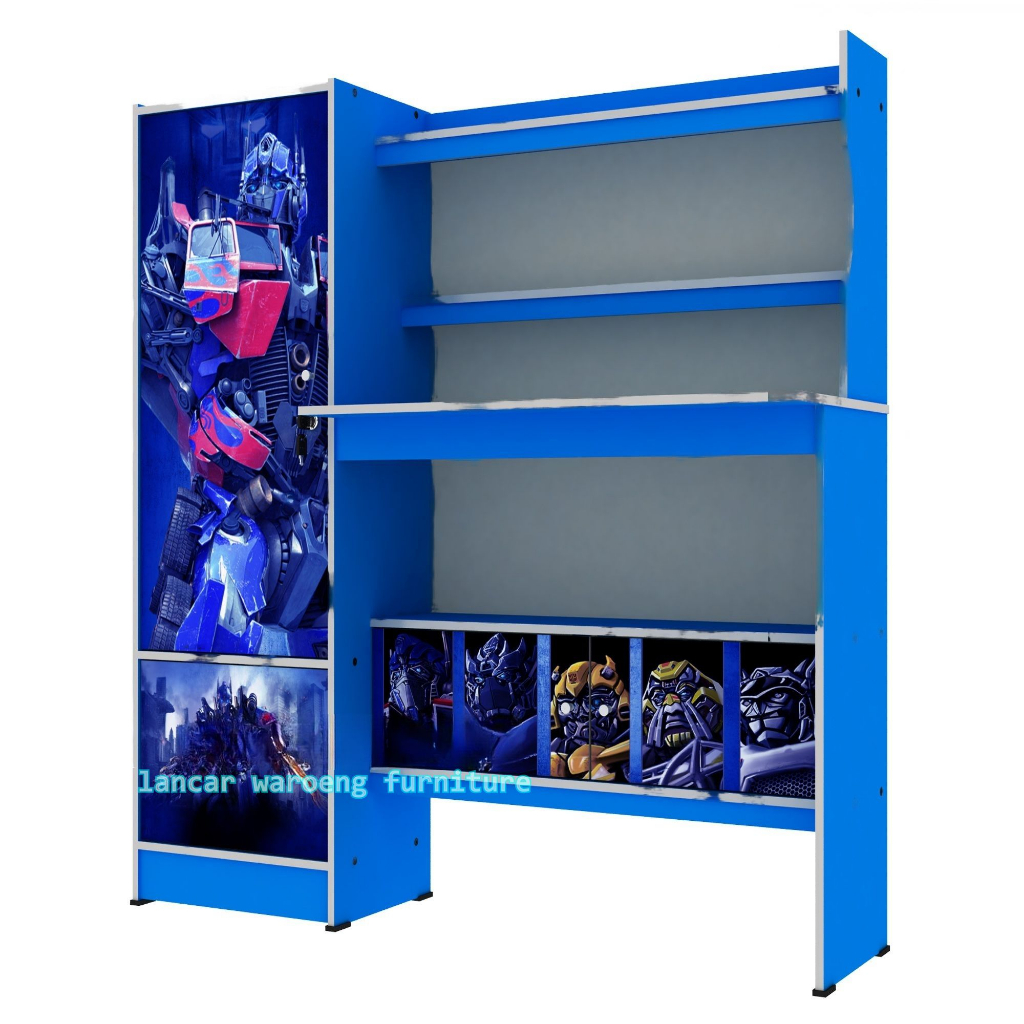 MEJA BELAJAR KARAKTER TRANSFORMER / HELLO KITTY | MB 812