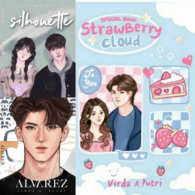 [BISA COD] Novel Strawberry Cloud - Alvarez - Silhouette - Virda A.Putri