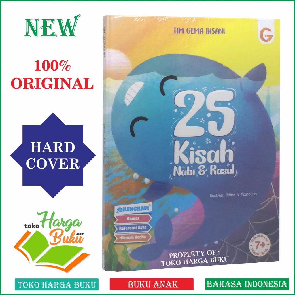 Foto 25 Kisah Nabi dan Rasul Full Color Buku Anak Usia 7+ Kisah 25 Nabi Sirah Nabawiyah HC Penerbit Gema Insani Press