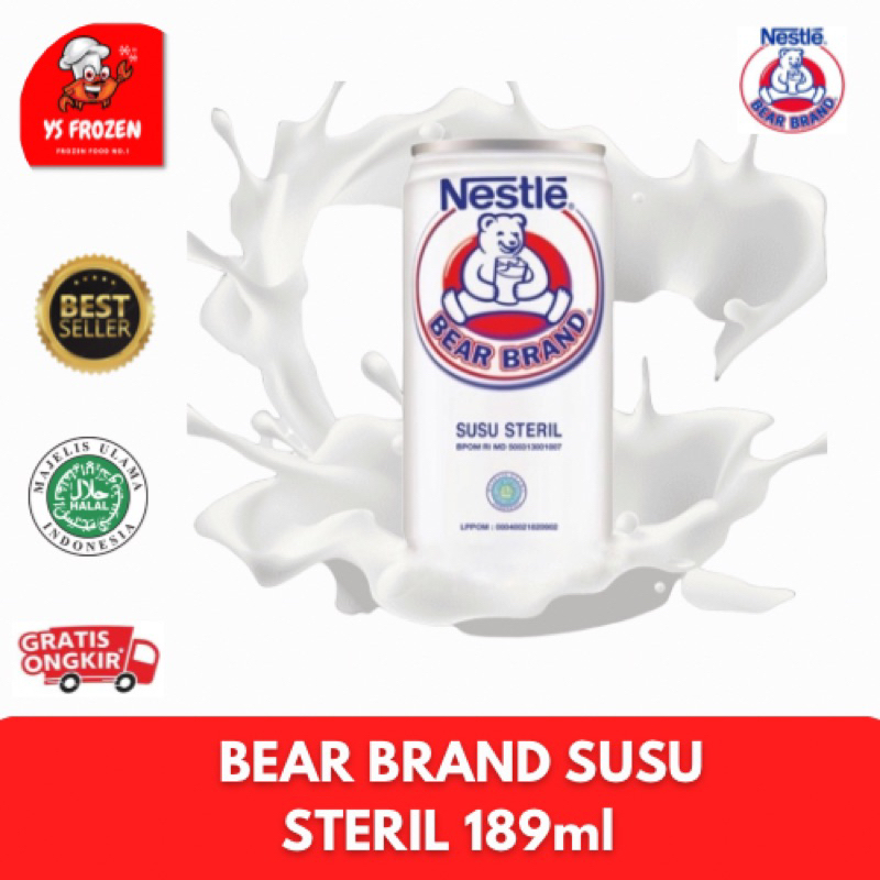 

SUSU STERIL BEAR BRAND 189ml / SUSU ENCER BEAR BRAND / YS FROZEN FOOD PALEMBANG
