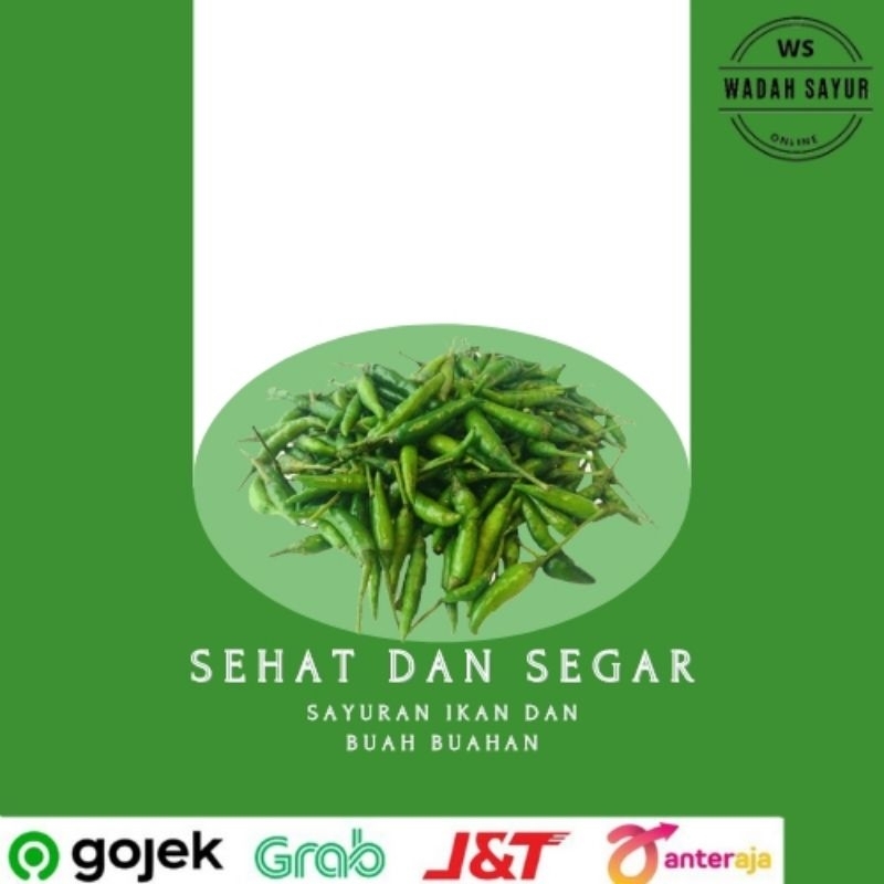 

Cabe Rawit Hijau ( 250 Gram ) | Wadah Sayur Bogor