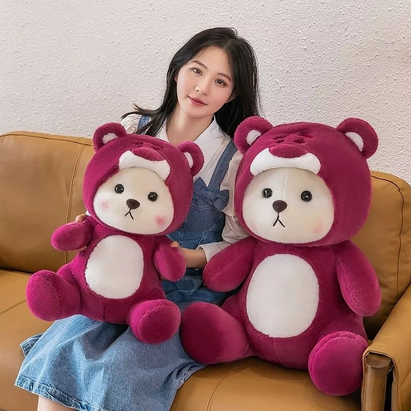 Boneka Lotso Hodiee Kupluk Mainan Boneka Viral Tedy bear Cosplay Cute 30 CM HighQuality Import SNI