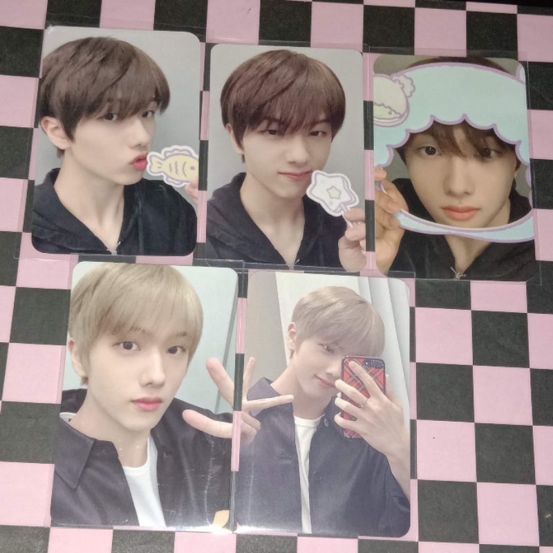 PC jisung aab sanrio glass cup mirror, jisung tc a ver sanrio selca, pc jisung acrylic standee, pc c
