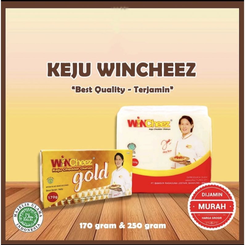 

Keju Wincheez 250 gram | Keju Cheddar olahan Batangan