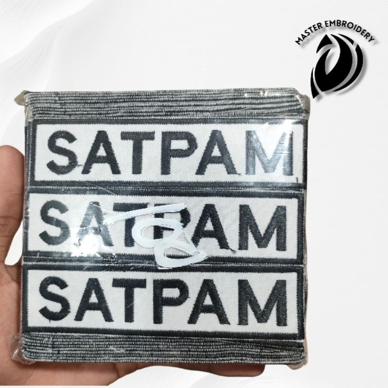BORDIR LABEL NAMA SATPAM