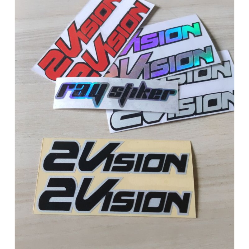 STIKER CUTTING HELM 2VISION