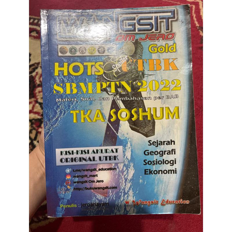 Wangsit GOLD TKA SOSHUM SBMPTN 2022 by Om Jero (ORIGINAL PRELOVED)