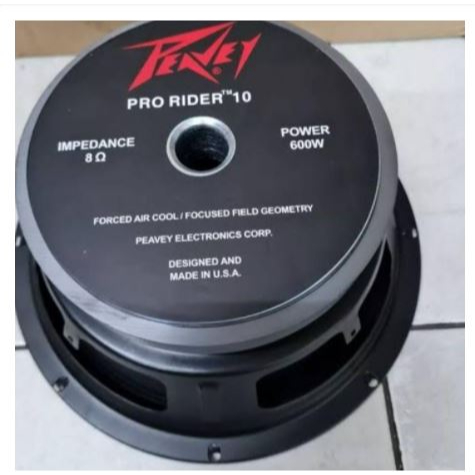 SPEAKER PEAVEY 10 INCH PRO RIDER 600 WATT KOMPONEN Speaker