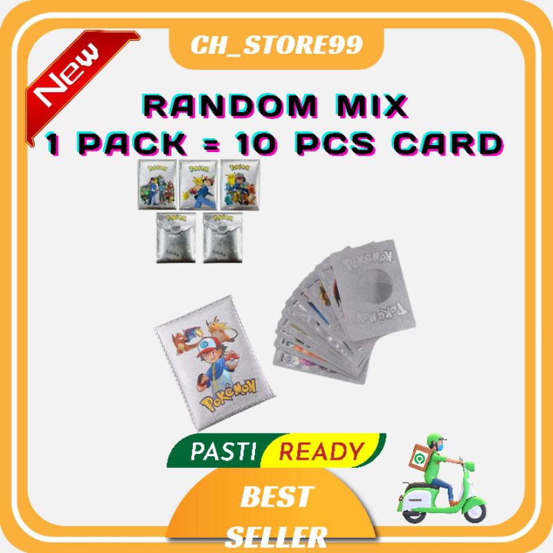 CH_STORE99 - [READY]✅ ORI KARTU POKEMON GO PIKACHU CHARIZARD 10 PCS BAHAN METAL