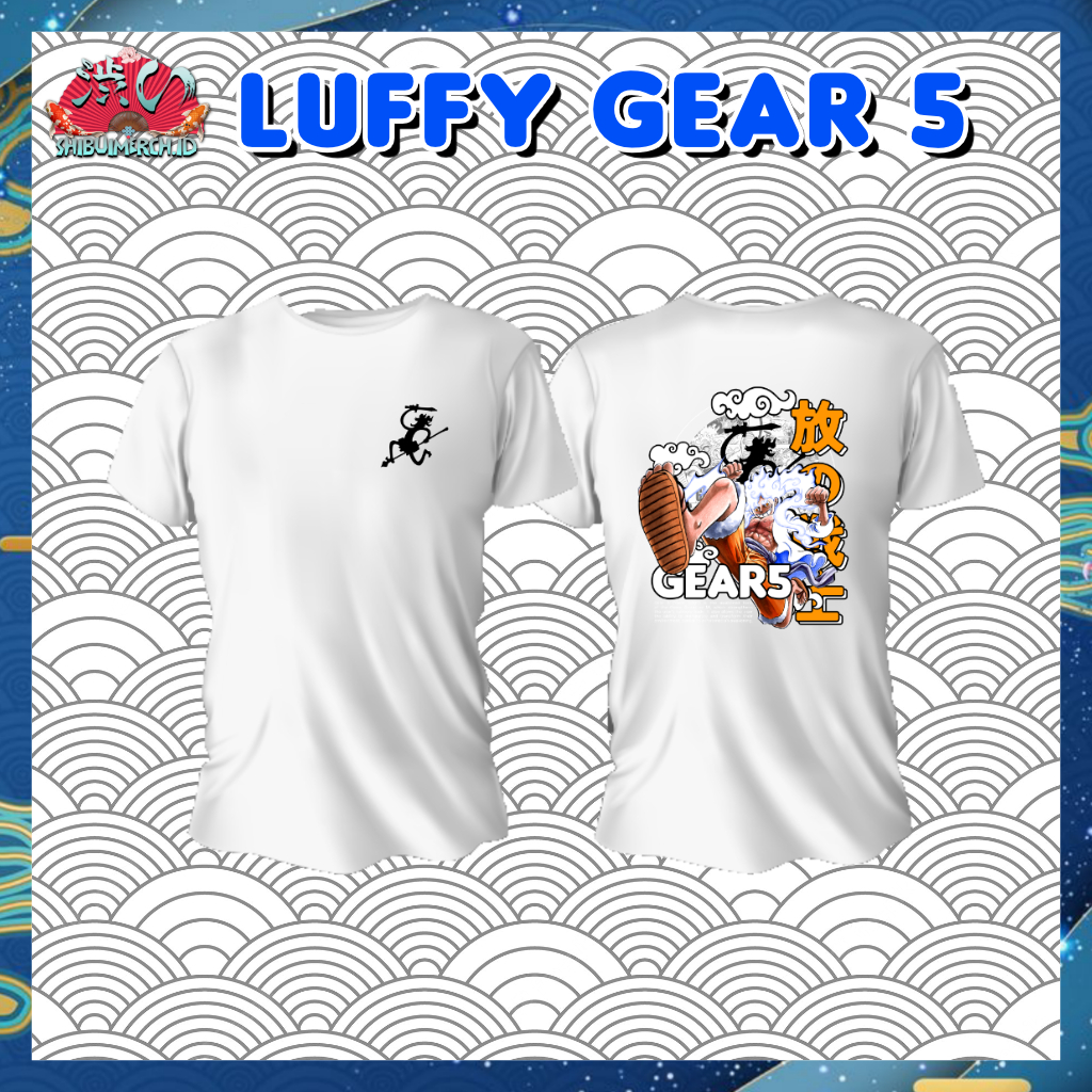 Kaos Anime Luffy Gear 5 One Piece