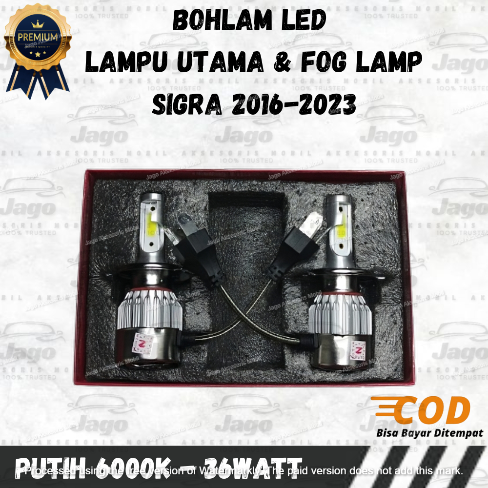 BOHLAM LED LAMPU UTAMA DAN FOG LAMP MOBIL SIGRA 2016-2023