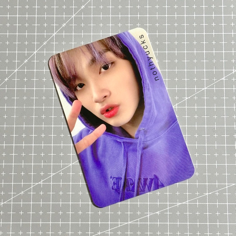 GET ALL WTS PC PHOTOCARD HAECHAN HOODIE UNGU POUT PEACE PHOTOPACK SEASON GREETING SG21 2021 KIM JIWO