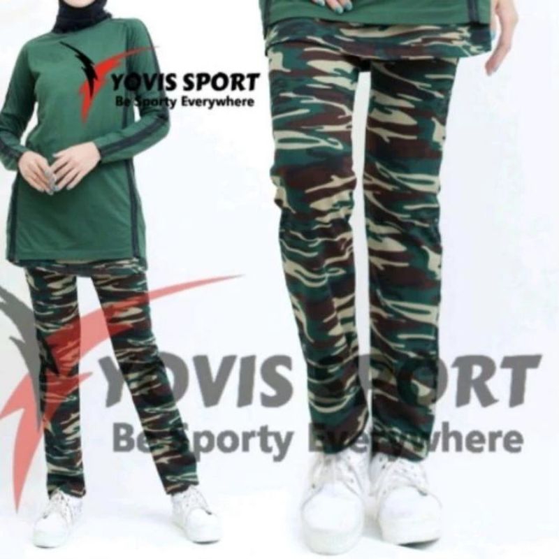 STELAN BAJU SENAM OLAHRAGA LORENG YOVIS SPORT