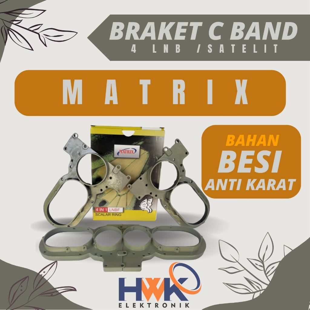 Bracket parabola 4 LNB kembar BRAKET LNB MATRIX 4 LNB 4 SATELIT BAHAN KUAT ANTI KARAT