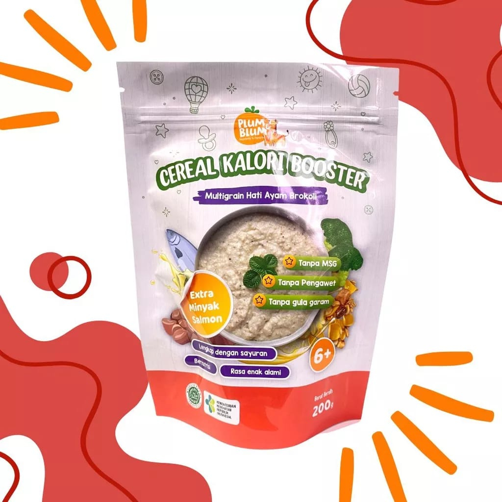 

Plum & Blum Cereal Kalori Booster Multigrain Hati Ayam Brokoli