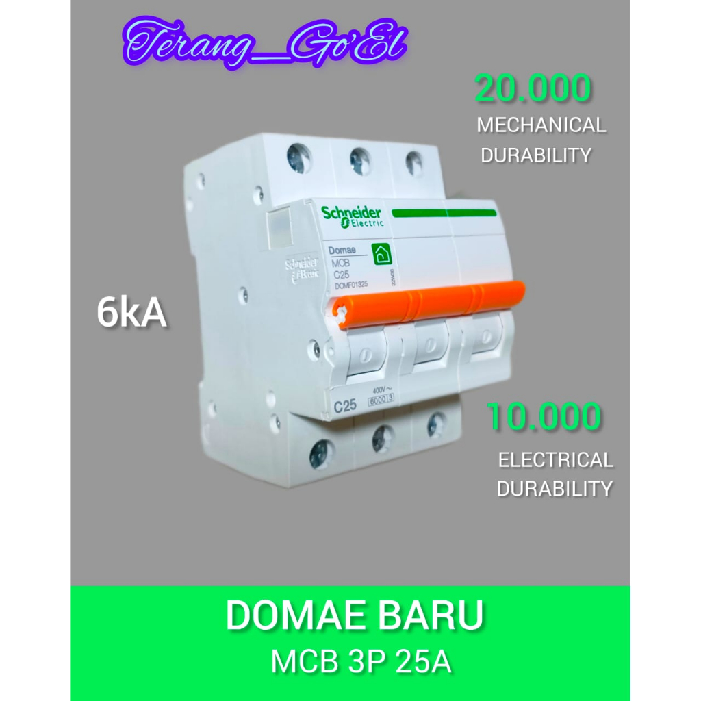 MCB SCHNEIDER 3 PHASE 25A / MCB SCHNEIDER 3P 40A / MCB SCHNEIDER 3P 50A