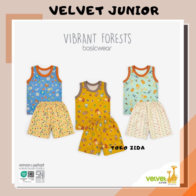 SETELAN KUTUNG VELVET JUNIOR/ VELVET JUNIOR SETELAN SINGLET