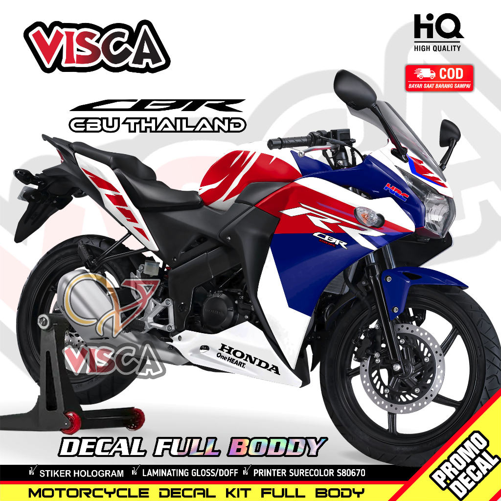 Decal Cbr 150R Cbu Thailand Full Body Striping Cbr 150r Cbu Thailand Stiker Cbr 150r Cbu Thailand LI